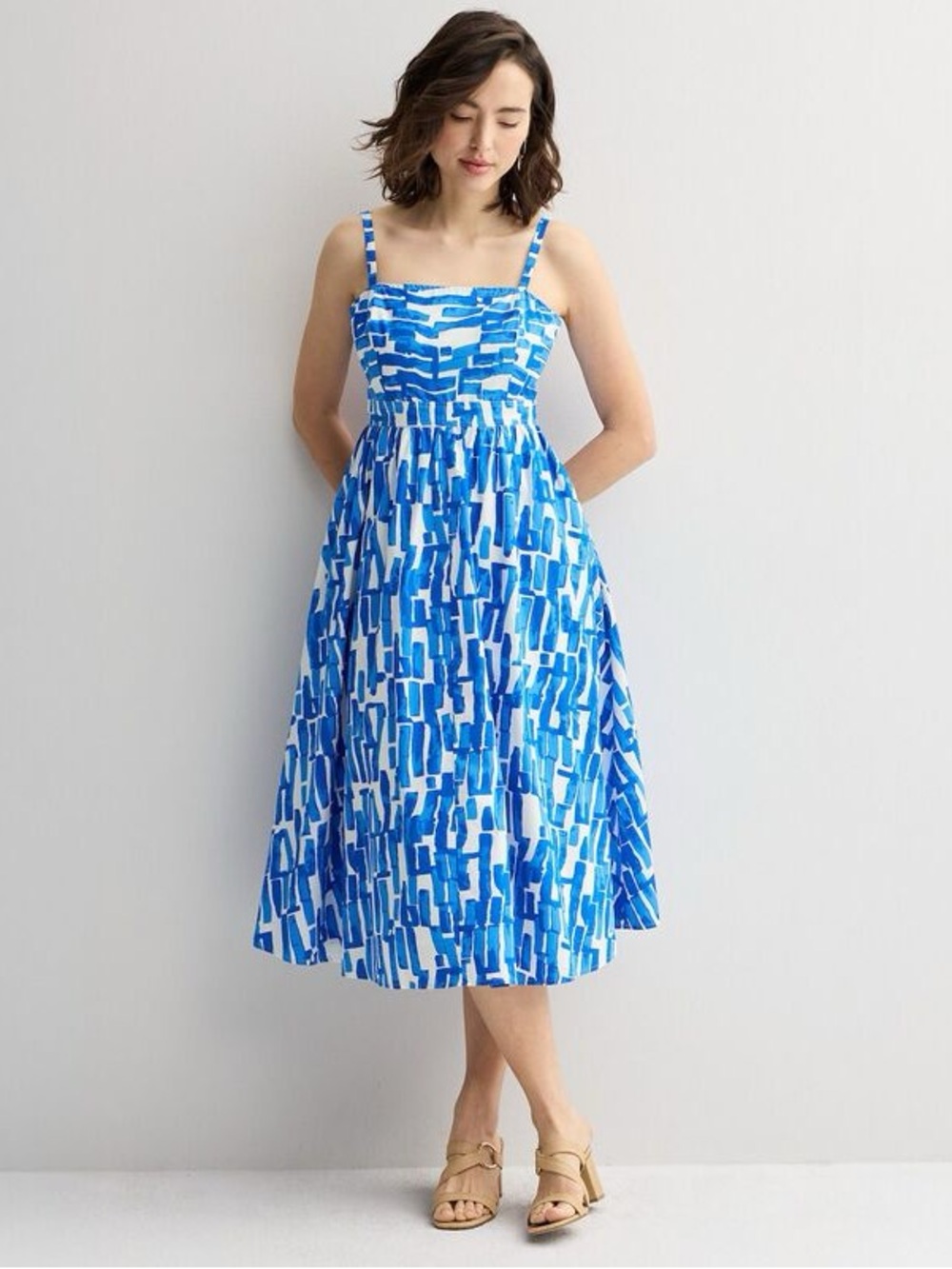 NINE WEST Keyhole Midi Dress Size M